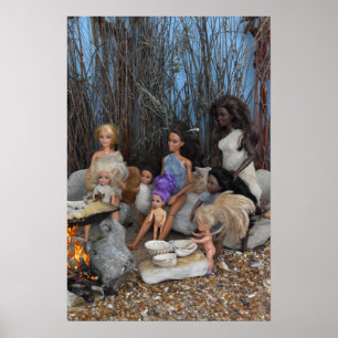 Affiche Poupées préhistoriques.