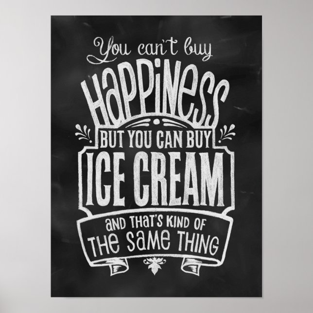 Affiche pour amateur de glace (Devant)