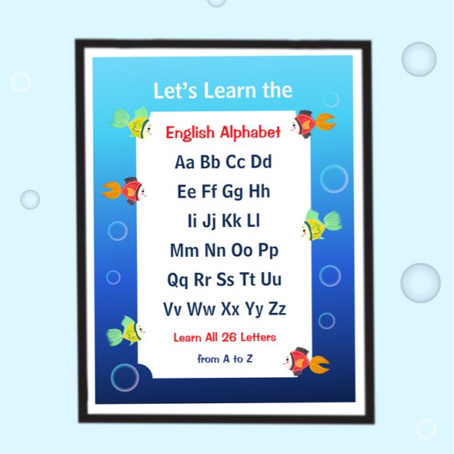 Affiche pour apprendre l'alphabet aux enfants (Créateur téléchargé)