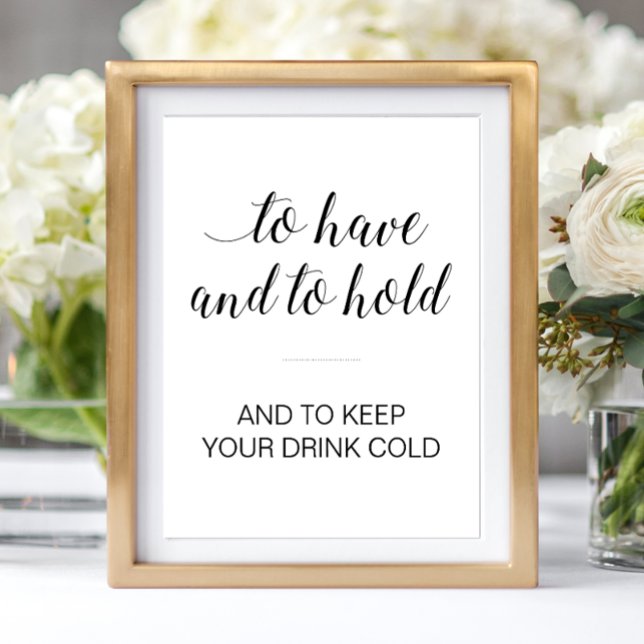 Affiche Pour Avoir Et Pour Conserver Boire À Froid Porte-B (Créateur téléchargé)