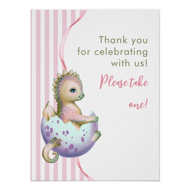 Affiche pour Baby Shower. (Devant)