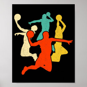 Affiche Pour Basketball Rétro Vintage