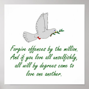 Affiche Pour Chaque Minute Vous Restez En Colère - Pardon 