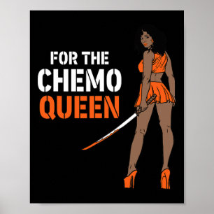 Affiche Pour Chemo Queen Leukemia Awareness Melanin War