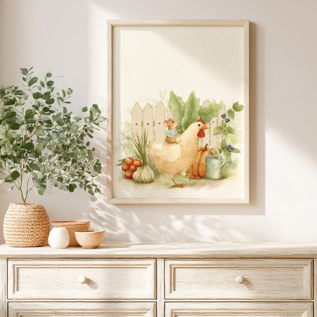 Affiche pour enfants de conte de jardin fantaisist (Créateur téléchargé)