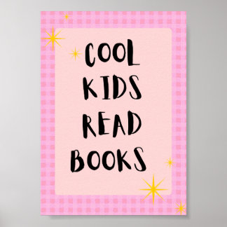 Affiche pour enfants qui lisent des livres | Poste