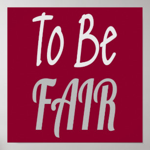 Affiche Pour être juste Lettre Kenny