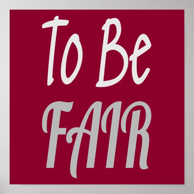 Affiche Pour être juste Lettre Kenny (Devant)