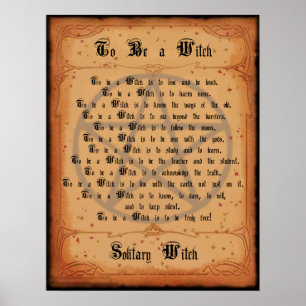 Affiche Pour être une sorcière