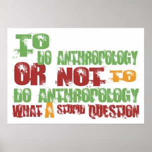 Affiche Pour faire de l'anthropologie