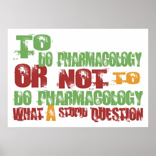 Affiche Pour faire pharmacologie (Devant)