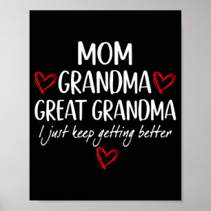 Affiche Pour grand-mère de petits-enfants maman grand-mère