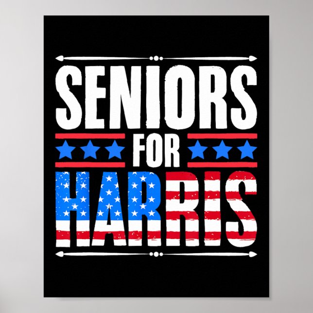 Affiche Pour Harris Usa Présidente Kamala Harris 2024 (Devant)