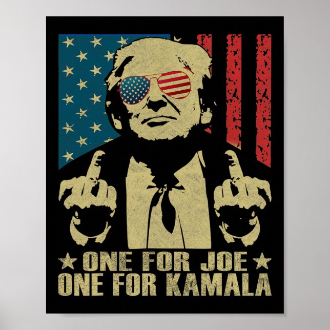 Affiche Pour Joe One Pour Kamala Funny Trump 2024 (Devant)