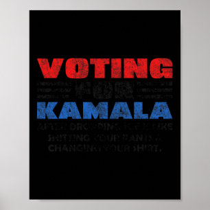 Affiche Pour Kamala après avoir abandonné Joe Biden Trump