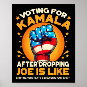 Affiche Pour Kamala Après Avoir Laissé Joe, C'Est Comme Ka