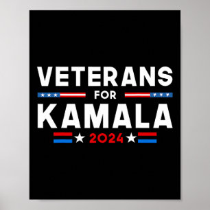 Affiche Pour Kamala Drapeau Américain Partisane de Kamala-