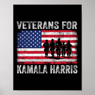 Affiche Pour Kamala Harris Élection 2024 Drapeau États-Uni