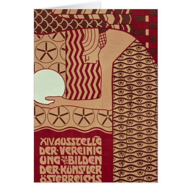 Affiche pour la 14ème exposition de Vienne (Devant)