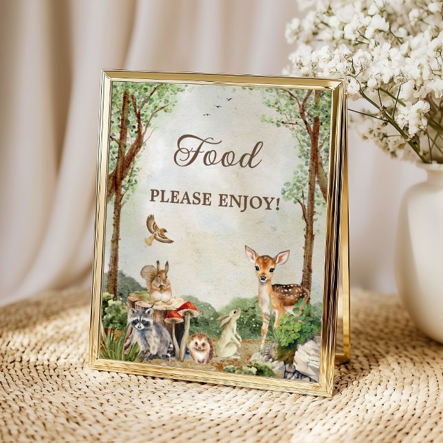 Affiche pour la table de nourriture de la Baby Sho (Créateur téléchargé)