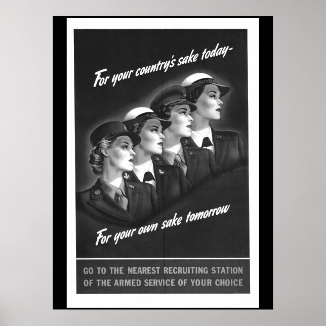 Affiche Pour l'amour de votre pays image de guerre d'aujou (Devant)