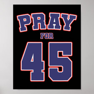 Affiche Pour le 45 président Trump 2020 Patriotic American