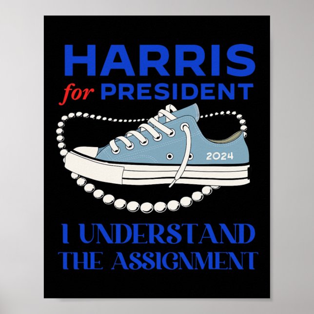 Affiche Pour Le Président, Je Comprends L'Ignorance Kamala (Devant)
