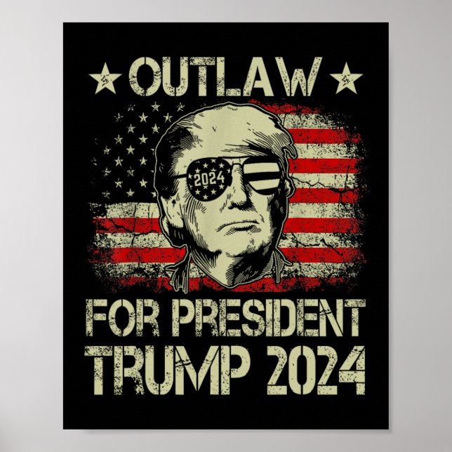 Affiche Pour le président Trump 2024 (Devant)
