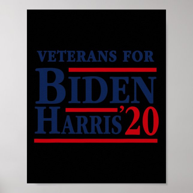 Affiche Pour l'élection de Joe Biden Kamala Harris 2020 (Devant)