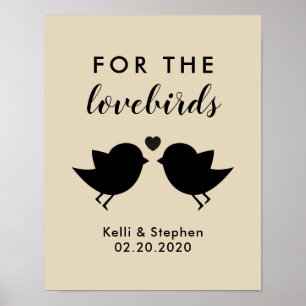 Affiche Pour les oiseaux de l'amour signe pour les semence
