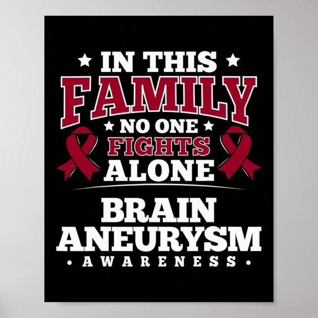 Affiche Pour les patients atteints d'neurysme cérébral - R (Devant)