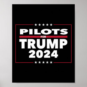 Affiche Pour les pilotes républicains du président Trump 2