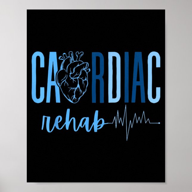 Affiche Pour l'infirmière de réadaptation cardiaque Infirm (Devant)
