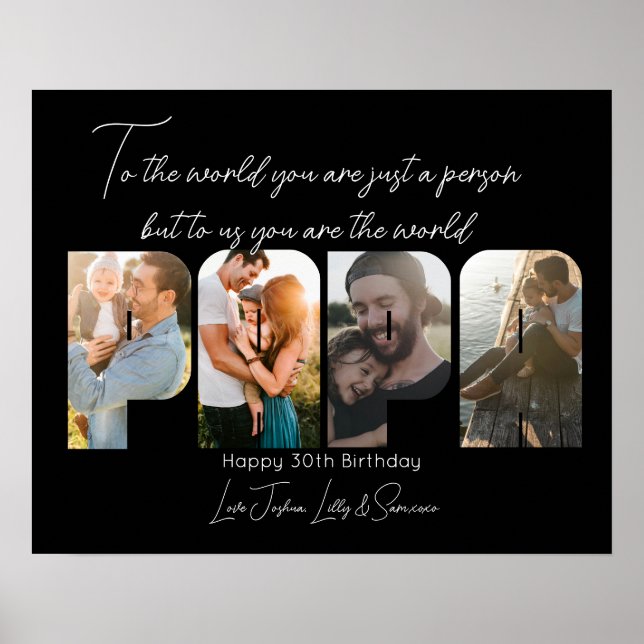Affiche Pour nous You Are the World papa Photo Collage Pos (Devant)
