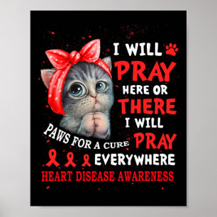 Affiche Pour Pray Pure Cat Cure Sensibilisation aux maladi