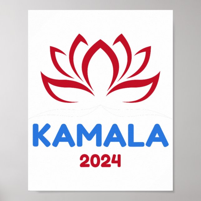 Affiche Pour Président 2024 Sanskrit Lotus Design (Devant)