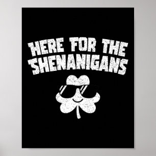Affiche Pour Shenanigans Drôle Jour de la Saint Patrick Ho