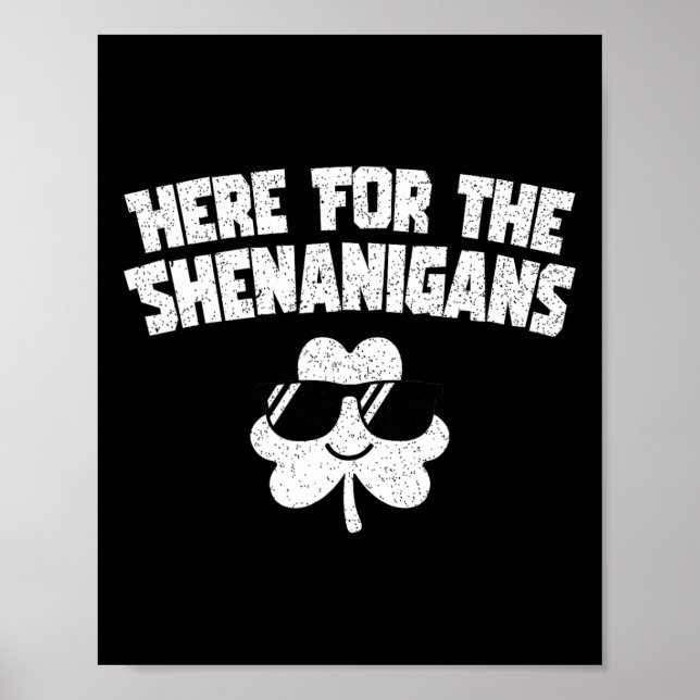 Affiche Pour Shenanigans Drôle Jour de la Saint Patrick Ho (Devant)