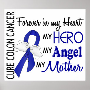 Affiche Pour toujours dans mon cancer du colon de mère de