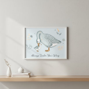 Affiche Pour toujours ton petit oisillon Cadeau de la fête