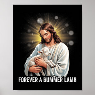 Affiche Pour toujours un agneau décevant, agneau Jésus art