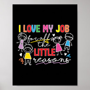 Affiche Pour toutes les petites raisons Enseignant amusant