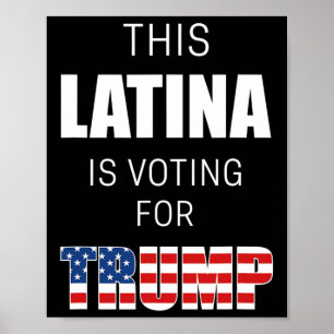 Affiche Pour Trump 2020 Président Femmes hispaniques