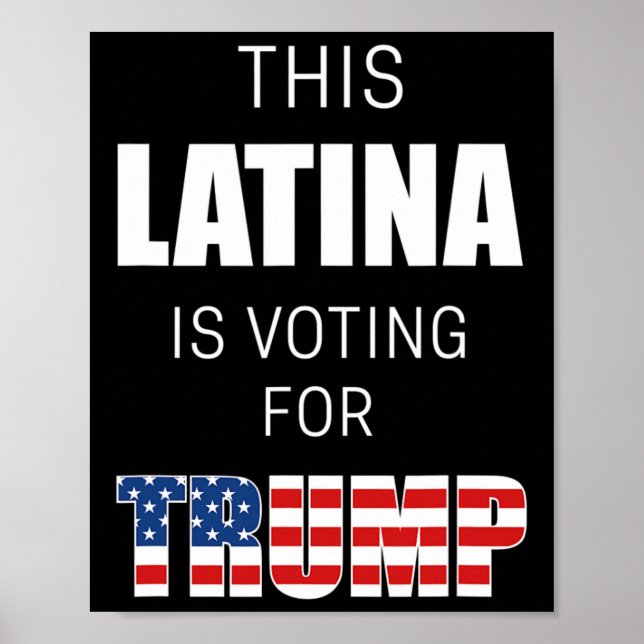 Affiche Pour Trump 2020 Président Femmes hispaniques (Devant)