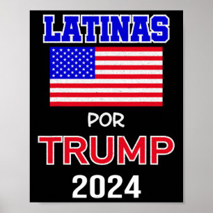 Affiche Pour Trump 2024 Don Pro Trump - Latinas Por Trump