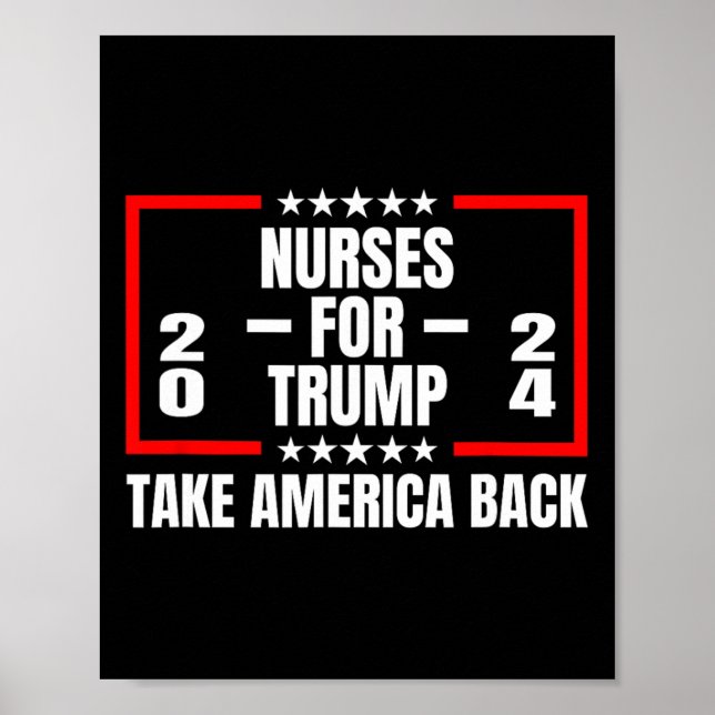 Affiche Pour Trump 2024, reprenez l'Amérique (Devant)