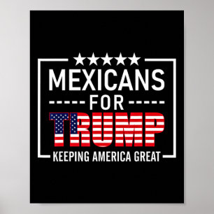 Affiche Pour Trump, cadeau conservateur hispanique Trump 2