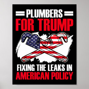 Affiche Pour Trump Président Technologie de plomberie Élec