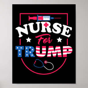 Affiche Pour Trump - Soutien des infirmières républicaines