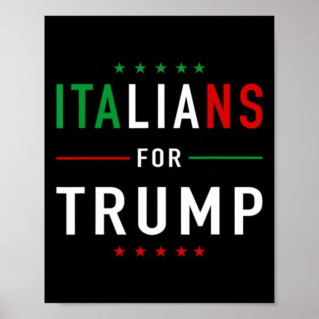 Affiche Pour Trump Tee Pro Trump Italiano (Devant)